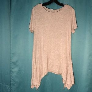 Gray long flowy shirt